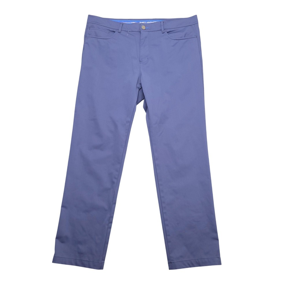 Twillory Pants Mens 38x32 Blue Performance Chino‎ Microfiber Slim Fit Casual